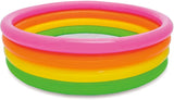 INTEX | Sunset Glow Inflatable Pool 4-Ring Shelf Box 168cx46cm | Ages 3+ | 42156441