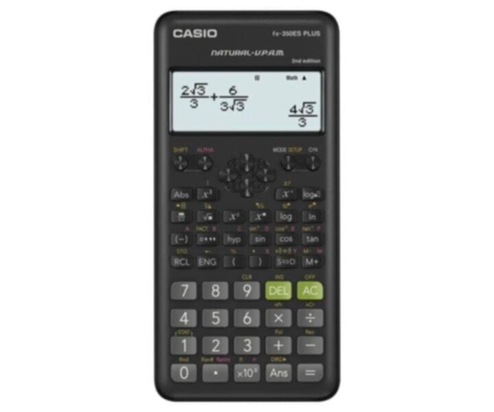 CASIO | Scientific Calculator 95g Black | FX-350ESPLUS-2WDTV