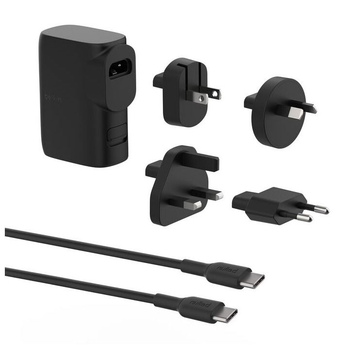 BELKIN | BoostCharge Hybrid USB Charger 25W And 5000mAh Power Bank With Travel Adapter Kit | TE0216393