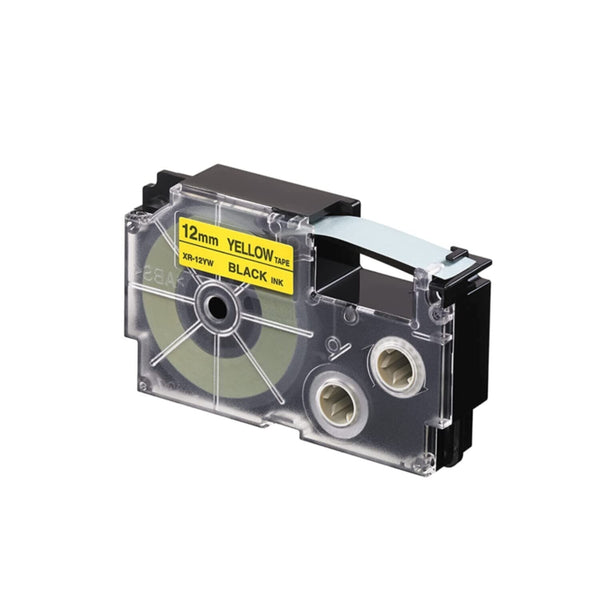 CASIO | Label Printer Tape Black and Yellow 12mm | XR-12YW1-W-DJ1