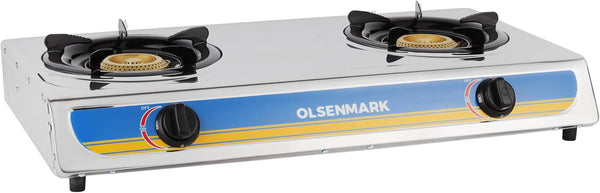 OLSENMARK | Stainless Steel Double Burner Gas Stove | OMK2316