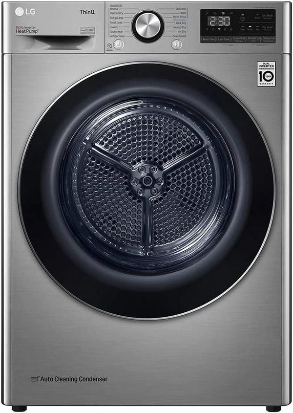LG | Dual Inverter Dryer, Sensor Dry, Allergy Care, Drum Care, ThinQ (Wi-Fi) Platinum Color | RH10V9PV2W