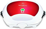 MOULINEX | Breaktime Sandwich Maker 3 in 1 700W Non-Stick Red Plastic | SW612543