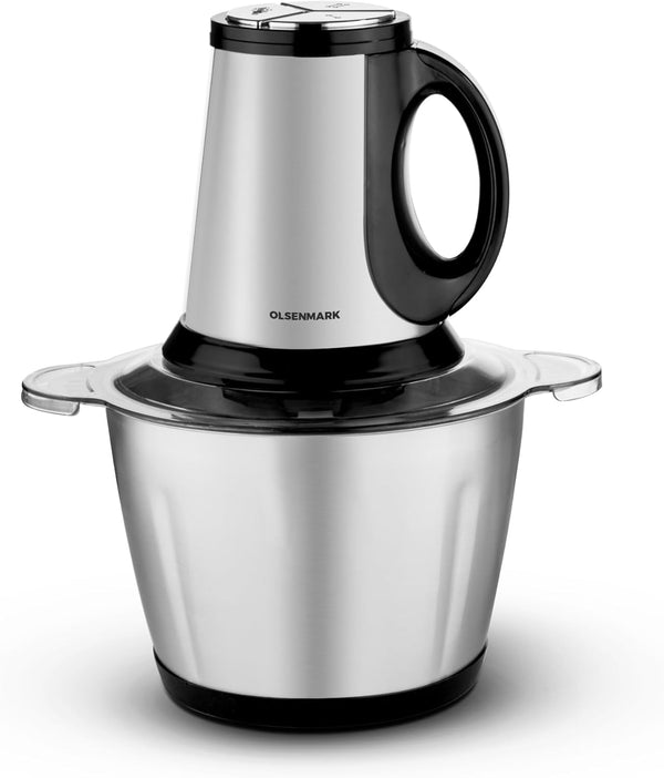 OLSENMARK | 3L Electric Food Chopper With 4 Blade Stainless Steel Assembly And Variable Speed | Omc7011