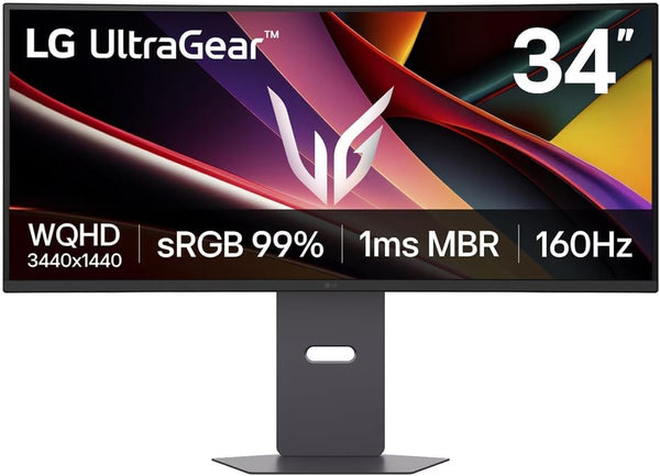 LG | 34-Inch QHD Curved Gaming Monitor, Black | 34G600A