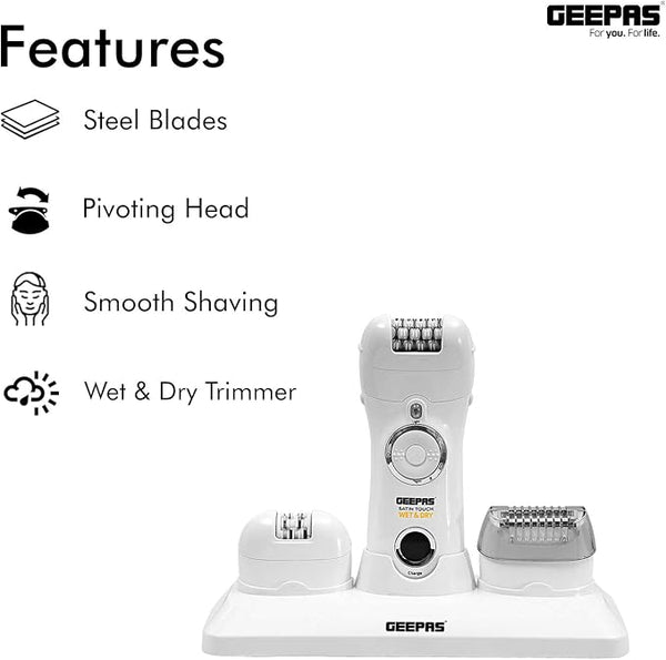 GEEPAS | Stain Touch 3 in 1 Epilator | GLE86026UK