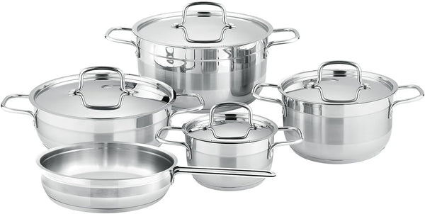 ROYALFORD | Royalford Rf12925 Rockmaz 9Pcs Stainless Steel Cookware Set | RF12925