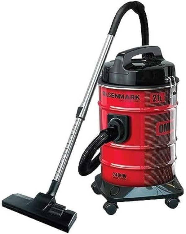 OLSENMARK | Vacuum Cleaner with Extra Large Dust Bag Capacity Anti-Rust Metallic Body | OMVC1847