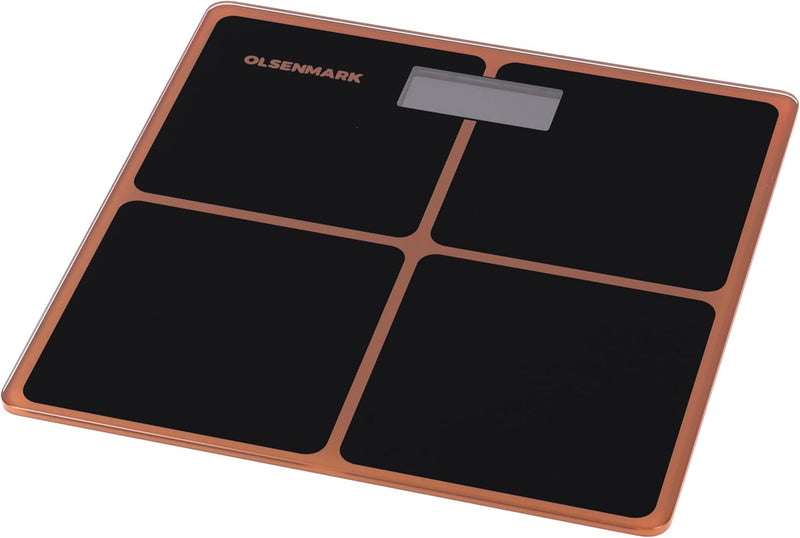 OLSENMARK | Digital Weighing Scale Black/Orange | OMBS2257