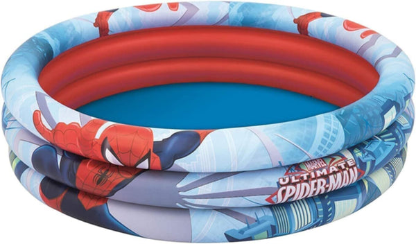 BESTWAY | Spider-Man 3-Ring Inflatable Pool 48" x H12"/1.22m x H30cm | BES115TOY00031