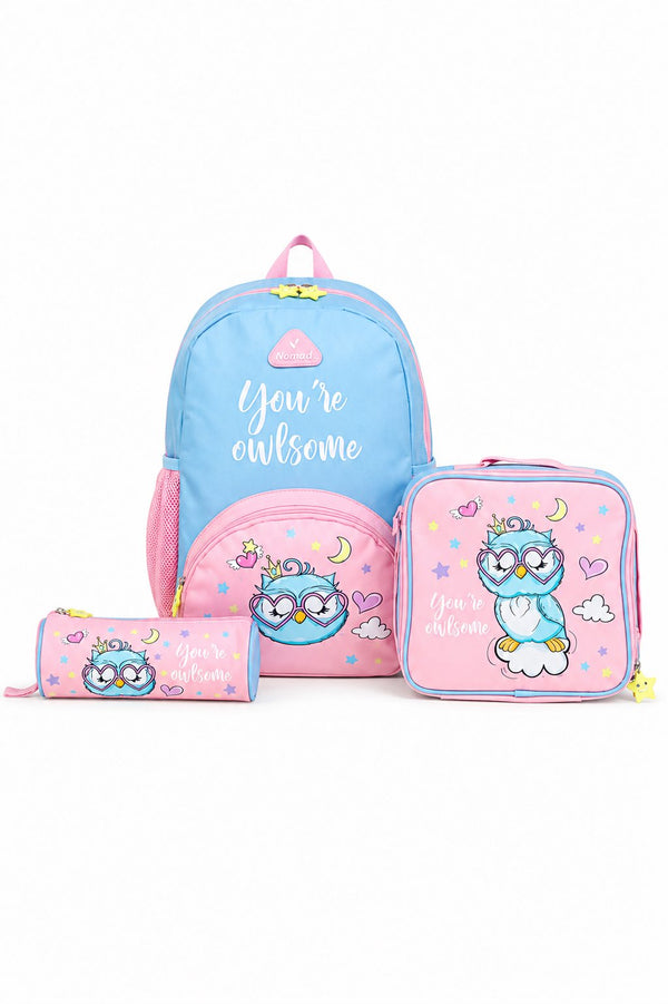 NOMAD | Kids Pre School 3in1  Cute Owl | ND-3IN14CO-BP