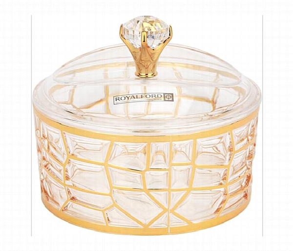 ROYALFORD | Acrylic Candy Bowl With Lid | Rf12339