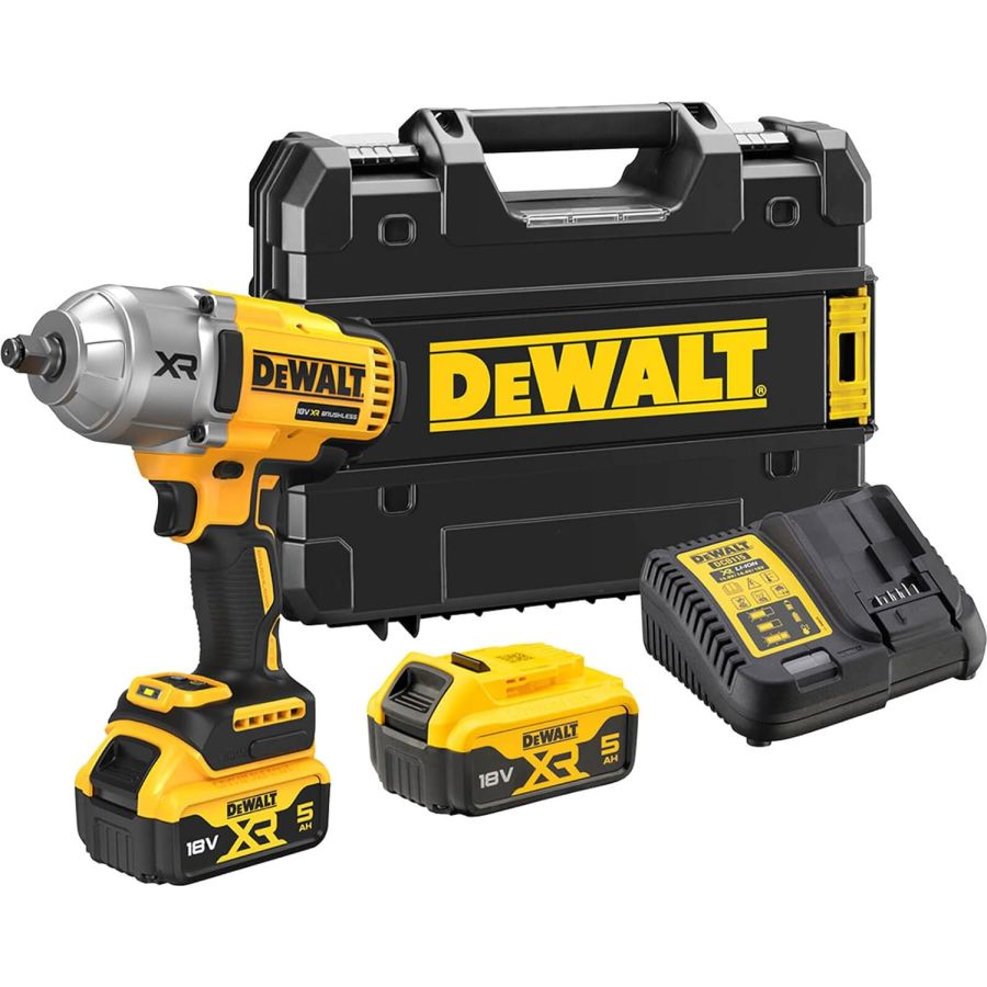 DEWALT | 18V 1/2 High Torque Impact Wrench Kit | DCF900P2T-GB