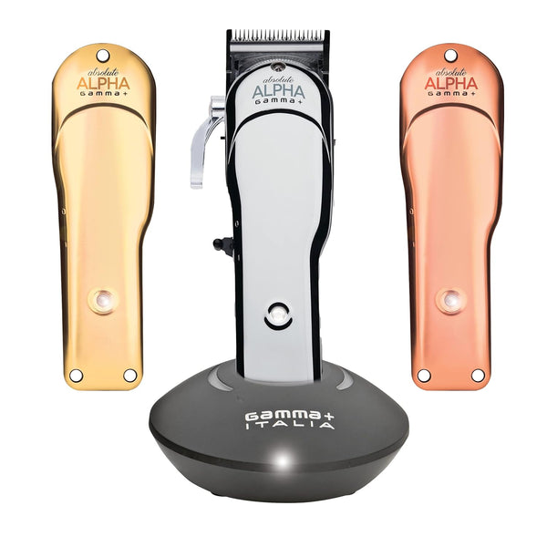 GAMMA | Absolute Alpha Professional Modular USB Cordless Clipper with 5 Dub Magnetic Guards | CROMATA