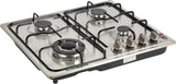 OLENMARK | 2 In 1 Gas Hob Silver |  OMCH1824