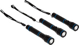 OLSENMARK | 3-In-1 Rechargeable Waterproof LED Flashlight, Black | OMHC4096