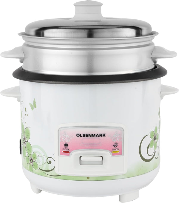 OLSENMARK | 3 In 1 Automatic Rice Cooker Cook Steam and Keep Warm | OMRC7025