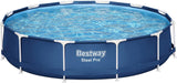 BESTWAY | Steel Pro Pool Swimming Pool Set Above Ground Round Paddling With Filter Pump 12x30-3.66mx76cm | BES115TOY01897