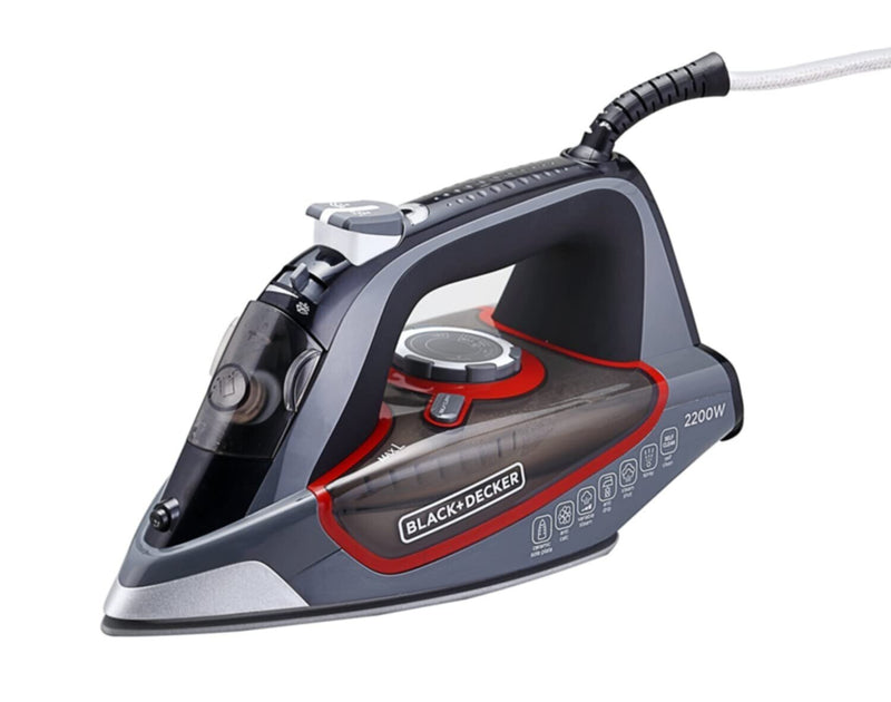 BLACK + DECKER | Steam Iron Ceramic Soleplate with Self Clean Multicolour 2200W | X2050-B5