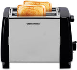 OLSENMARK | 2-Slice Bread Toaster with Stainless Steel Body, Auto Pop-Up, Lift & Look Feature | OMBT2398
