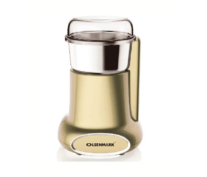 OLSENMARK | 200W Coffee Grinder with Stainless Steel Bowl, Gold | OMCG2227