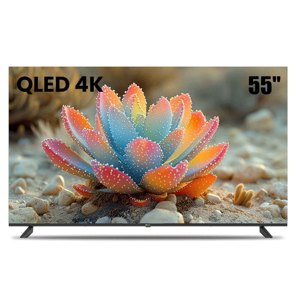 OSCAR | 55" Frameless QLED 4K UHD Google Smart TV With Voice Remote |  OS55QLEDG