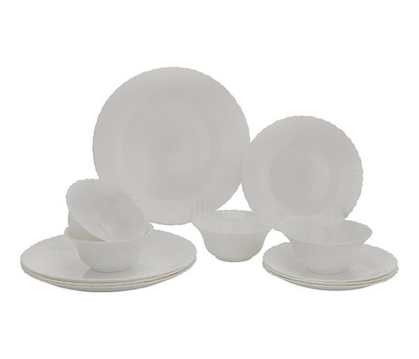 ROYALFORD | Opal Wear Dinner Set 12Pc Dishwasher Safe White | RF10287