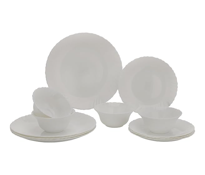 ROYALFORD | Opal Wear Dinner Set 12Pc Dishwasher Safe White | RF10287