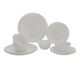 ROYALFORD | Opal Wear Dinner Set 12Pc Dishwasher Safe White | RF10287