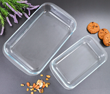 ROYALFORD | 2 Pieces Glass Oblong Baking Dish Set Clear | RF2709-GBD
