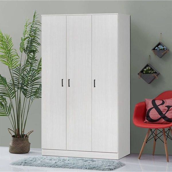 DANUBE | Gamorah 3Door Wardrobe Washed White | 810100700644