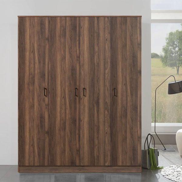 DANUBE | Gamorah 4Door Wardrobe Columbia Dark Brown | 810100700646