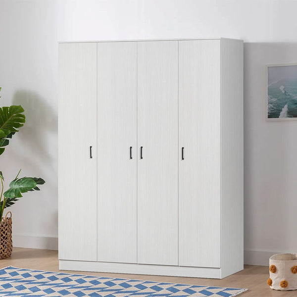 DANUBE | Gamorah 4Door Wardrobe Washed White | 810100700649
