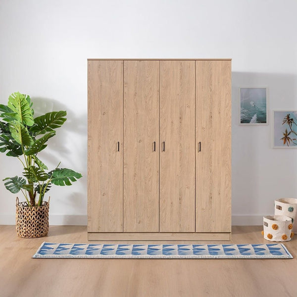 DANUBE | Gamorah 4Door Wardrobe Oak | 810100700650