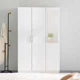 DANUBE | Supreme 3 Door Wardrobe with Mirror White | 810201100008