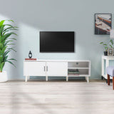 DANUBE | Arlo 2 Doors TV Cabinet Up to 55 Inch White | 810300300262