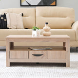 DANUBE | Anton 1 Drawer Coffee Table-Sonoma Oak | 810302600282