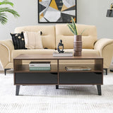 DANUBE | Jilly 2 Drawer Coffee Table Columbia Black | 810302600283