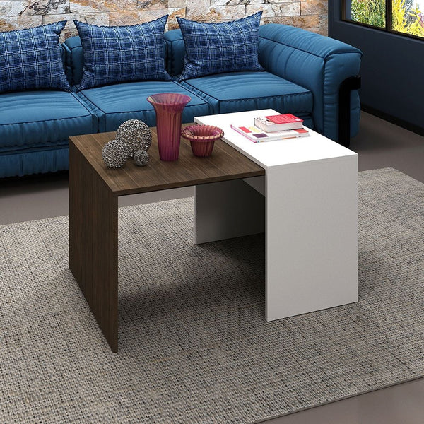DANUBE | Theo Coffee Table Walnut White | 810302600378