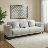 DANUBE | Elegance 3 Seater Fabric Sofa Grey | 810302800266