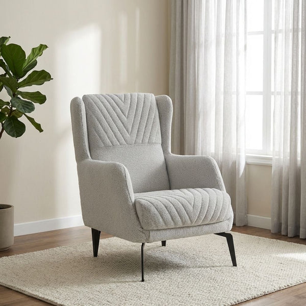 DANUBE | Elegance 1 Seater Fabric Sofa Grey | 810302800267