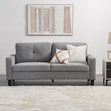 DANUBE | Supreme 3 Seater Fabric Sofa Grey | 810302801408