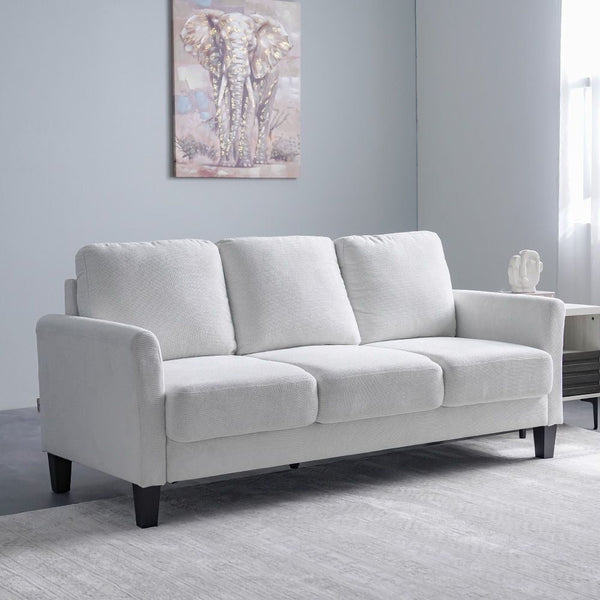 DANUBE | Gamorah 3 Seater Fabric Sofa Cream | 810302801417