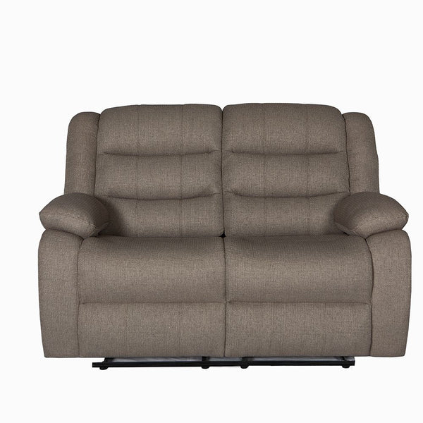 DANUBE | Archer 2  Seater Fabric Recliner Brown | 810302801651
