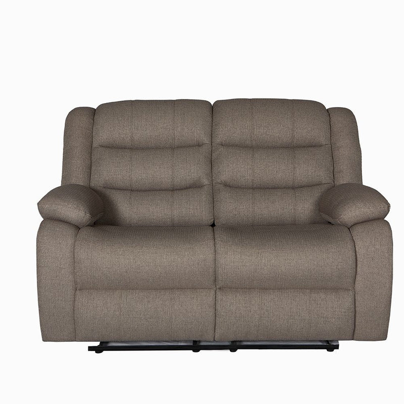 DANUBE | Archer 2  Seater Fabric Recliner Brown | 810302801651