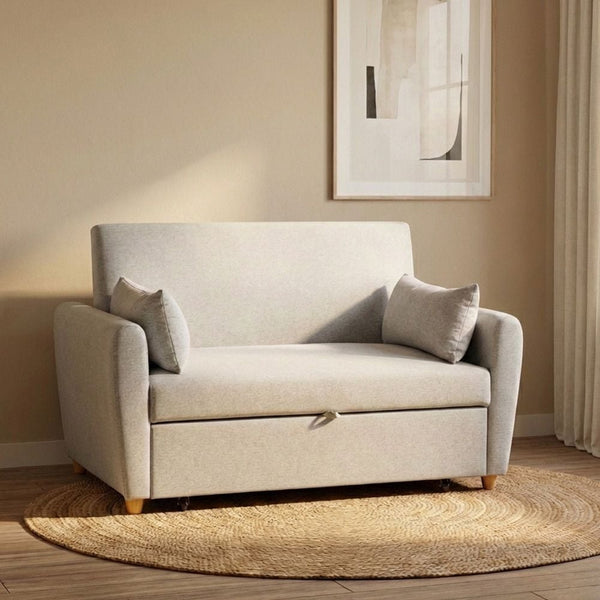 DANUBE | Alpha 2 Seater Fabric Sofabed Grey | 810401102072