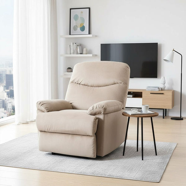 DANUBE | Benedict 1 Seater Fabric Recliner Mocha | 810401500186