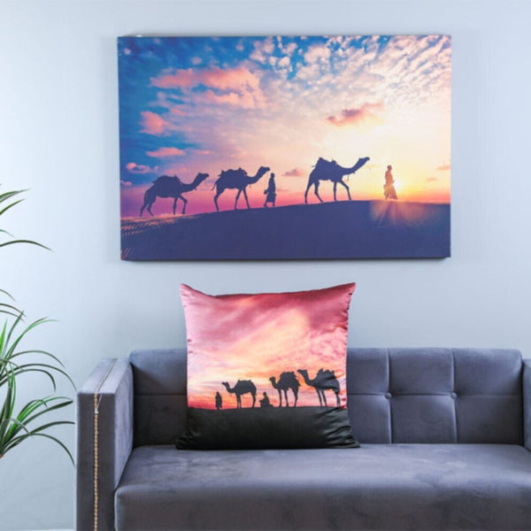 DANUBE | Dreamz Cushion 65X65cm MULTI DESSERT SAFARI Filled CUSHION | 811500118060