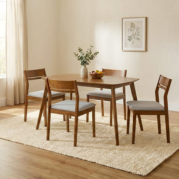 DANUBE | Mervil 1+4 Dining Set Style Oak Grey | 811600200313