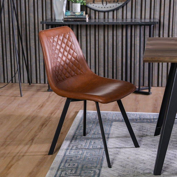 DANUBE | Gideon Dining Chair Set of 2  Natural Oak Brown | 811600300119